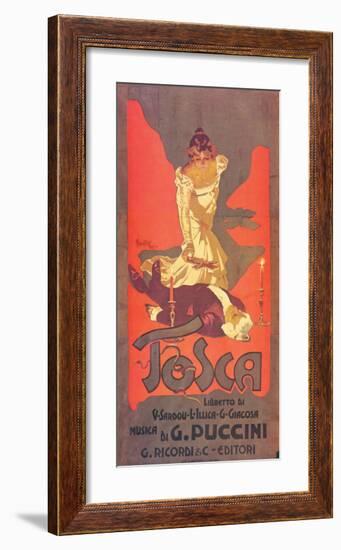 Puccini, Tosca-Adolfo Hohenstein-Framed Premium Giclee Print