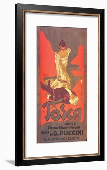 Puccini, Tosca-Adolfo Hohenstein-Framed Premium Giclee Print