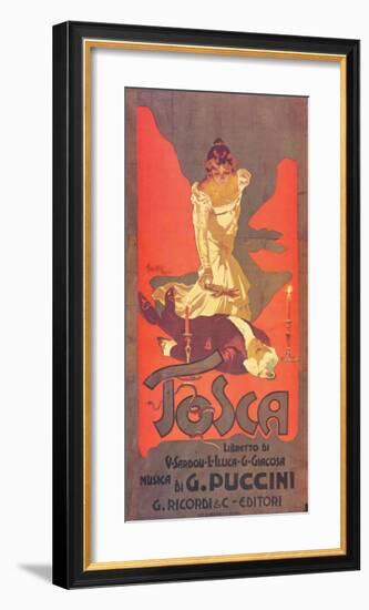 Puccini, Tosca-Adolfo Hohenstein-Framed Premium Giclee Print