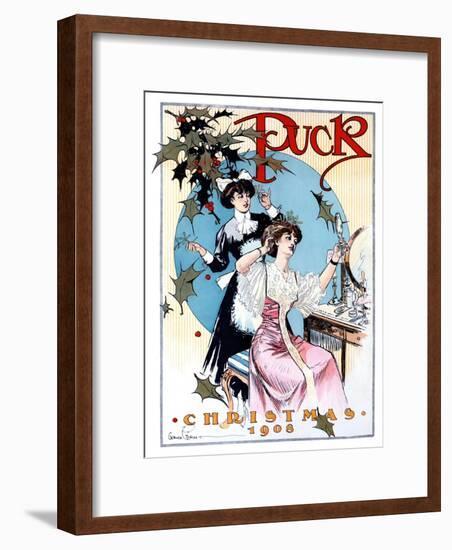 Puck Christmas 1908-Gordon Grant-Framed Art Print