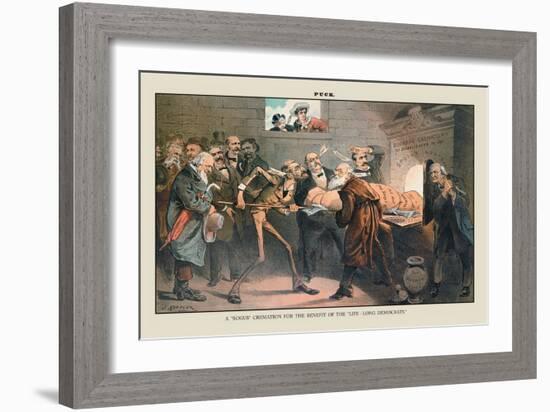 Puck Magazine: A Bogus Cremation-Joseph Keppler-Framed Art Print