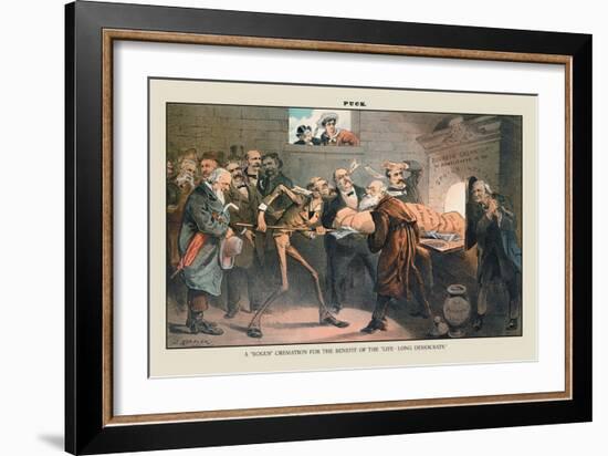 Puck Magazine: A Bogus Cremation-Joseph Keppler-Framed Art Print