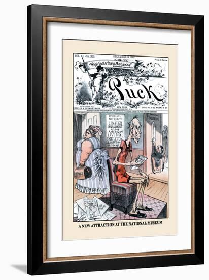 Puck Magazine: A New Attraction at the National Museum-Frederick Burr Opper-Framed Art Print