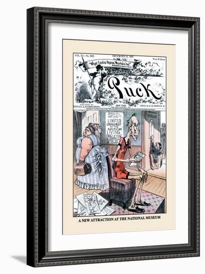 Puck Magazine: A New Attraction at the National Museum-Frederick Burr Opper-Framed Art Print
