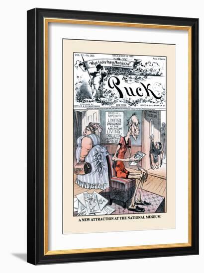 Puck Magazine: A New Attraction at the National Museum-Frederick Burr Opper-Framed Art Print