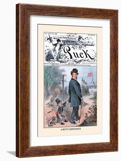 Puck Magazine: A Petty Annoyance-Joseph Christian Leyendecker-Framed Art Print