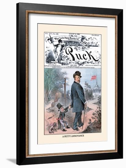 Puck Magazine: A Petty Annoyance-Joseph Christian Leyendecker-Framed Art Print