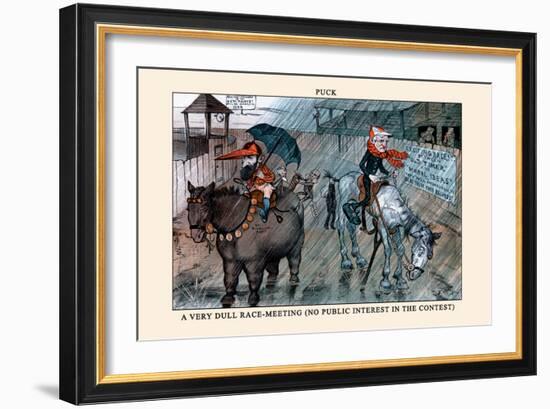 Puck Magazine: A Very Dull Race-Meeting-Frederick Burr Opper-Framed Art Print