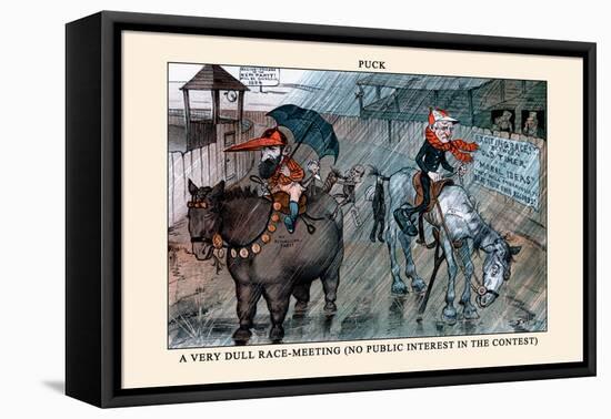 Puck Magazine: A Very Dull Race-Meeting-Frederick Burr Opper-Framed Stretched Canvas