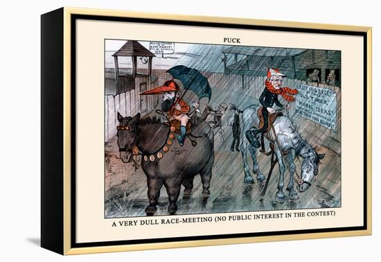 Puck Magazine: A Very Dull Race-Meeting-Frederick Burr Opper-Framed Stretched Canvas