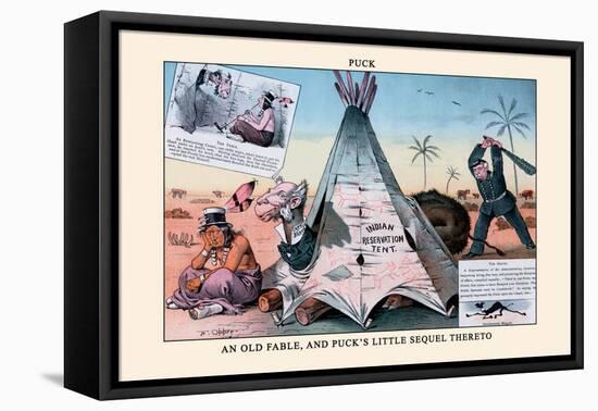 Puck Magazine: An Old Fable-Frederick Burr Opper-Framed Stretched Canvas