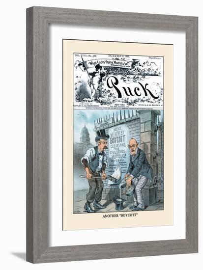 Puck Magazine: Another Boycott-Frederick Burr Opper-Framed Art Print