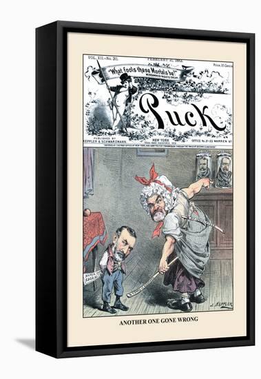 Puck Magazine: Another One Gone Wrong-Joseph Keppler-Framed Stretched Canvas