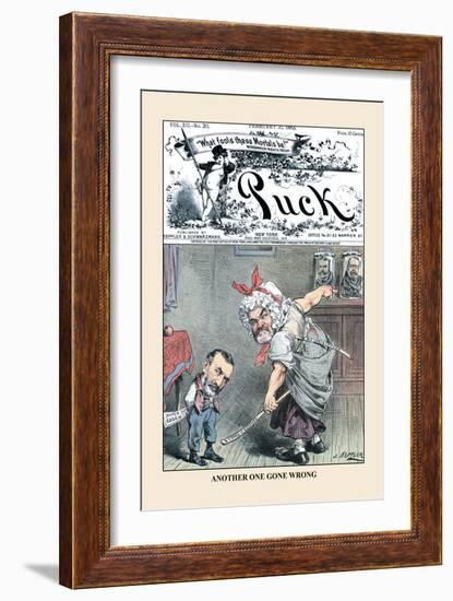 Puck Magazine: Another One Gone Wrong-Joseph Keppler-Framed Art Print