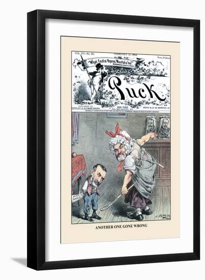 Puck Magazine: Another One Gone Wrong-Joseph Keppler-Framed Art Print