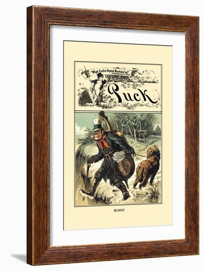 Puck Magazine: Blind!!-John R. Neill-Framed Art Print