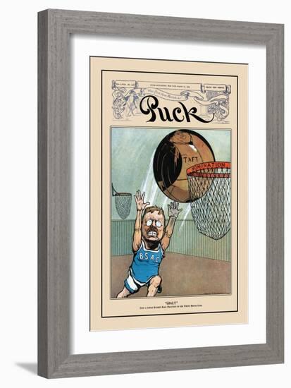 Puck Magazine: Goal!-null-Framed Art Print