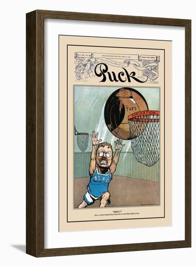 Puck Magazine: Goal!-null-Framed Art Print