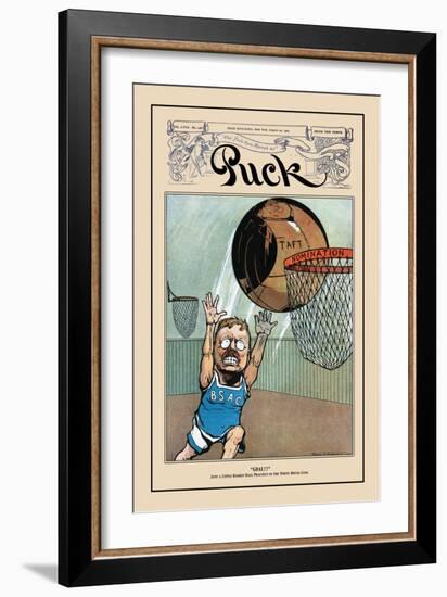 Puck Magazine: Goal!-null-Framed Art Print