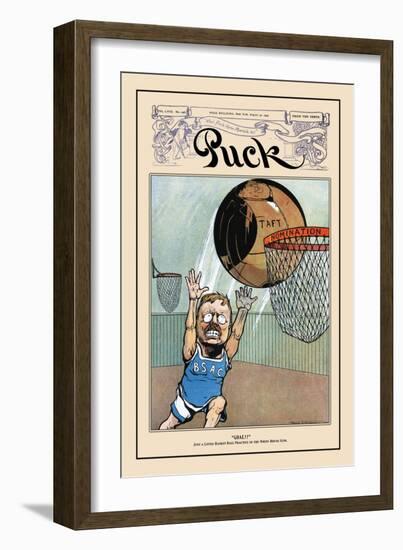 Puck Magazine: Goal!-null-Framed Art Print