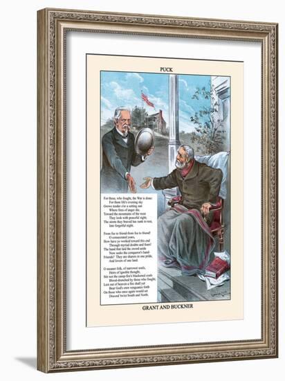 Puck Magazine: Grant and Buckner-Eugene Zimmerman-Framed Art Print