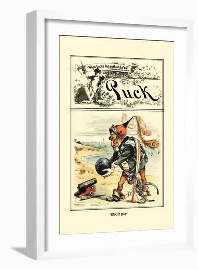 Puck Magazine: Jingo Jim-William W. Denslow-Framed Art Print