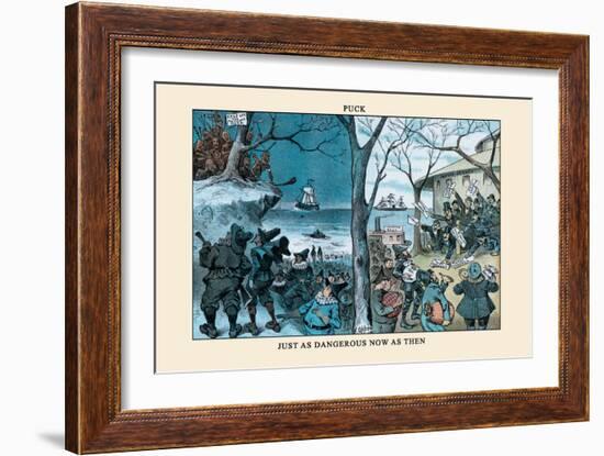 Puck Magazine: Just as Dangerous Now as Then-Frederick Burr Opper-Framed Art Print