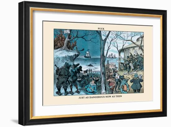 Puck Magazine: Just as Dangerous Now as Then-Frederick Burr Opper-Framed Art Print