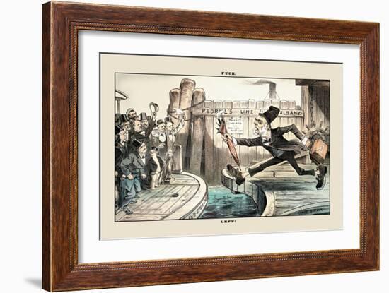 Puck Magazine: Left!-Joseph Keppler-Framed Art Print