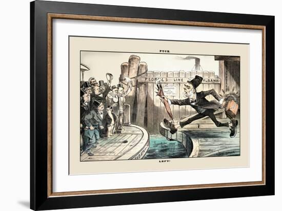 Puck Magazine: Left!-Joseph Keppler-Framed Art Print