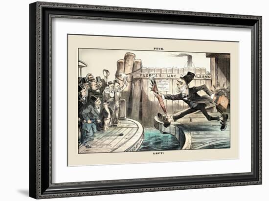 Puck Magazine: Left!-Joseph Keppler-Framed Art Print