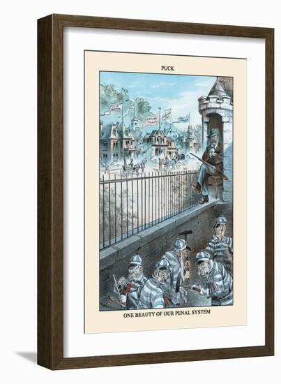 Puck Magazine: One Beauty of Our Penal System-Eugene Zimmerman-Framed Art Print