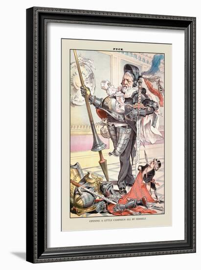 Puck Magazine: Opening a Little Campaign-Joseph Keppler-Framed Art Print