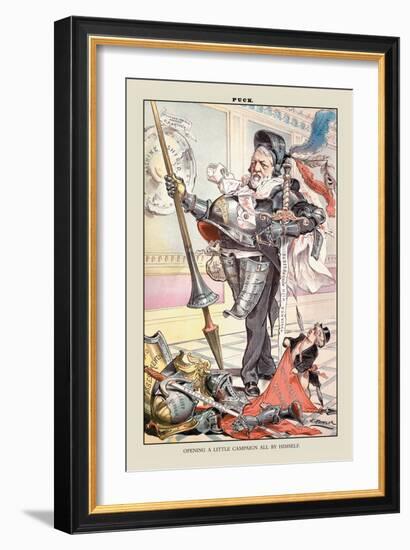 Puck Magazine: Opening a Little Campaign-Joseph Keppler-Framed Art Print