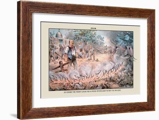 Puck Magazine: Our Government Farm-Eugene Zimmerman-Framed Art Print