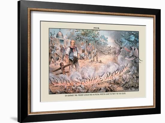 Puck Magazine: Our Government Farm-Eugene Zimmerman-Framed Art Print