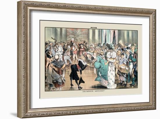 Puck Magazine: Our Imitative Aristocracy-Joseph Keppler-Framed Art Print