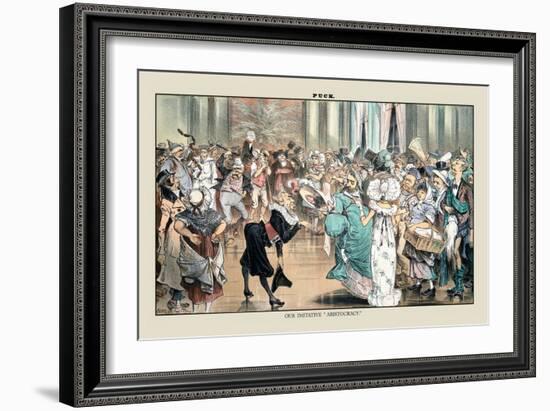 Puck Magazine: Our Imitative Aristocracy-Joseph Keppler-Framed Art Print