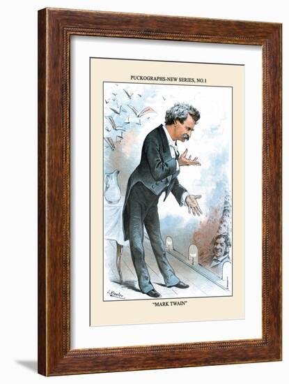 Puck Magazine: Puckographs, Mark Twain-Joseph Keppler-Framed Art Print