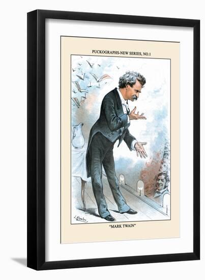 Puck Magazine: Puckographs, Mark Twain-Joseph Keppler-Framed Art Print