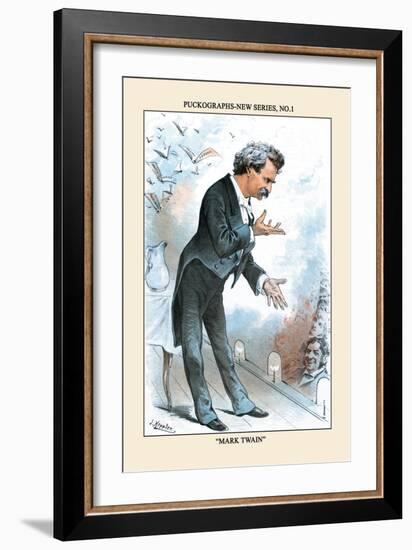 Puck Magazine: Puckographs, Mark Twain-Joseph Keppler-Framed Premium Giclee Print