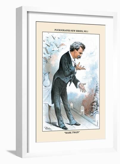 Puck Magazine: Puckographs, Mark Twain-Joseph Keppler-Framed Premium Giclee Print