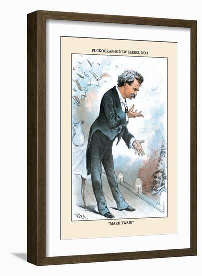 Puck Magazine: Puckographs, Mark Twain-Joseph Keppler-Framed Art Print