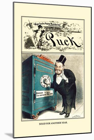 Puck Magazine: Solid for Another Year-William W. Denslow-Mounted Art Print