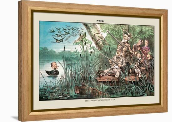 Puck Magazine: The Administration Decoy Duck-Bernhard Gillam-Framed Stretched Canvas