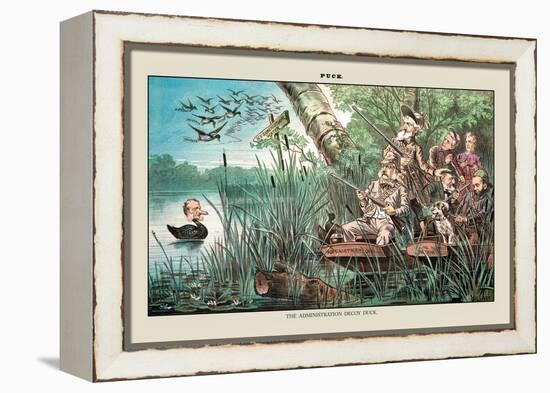 Puck Magazine: The Administration Decoy Duck-Bernhard Gillam-Framed Stretched Canvas