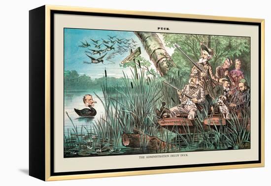 Puck Magazine: The Administration Decoy Duck-Bernhard Gillam-Framed Stretched Canvas