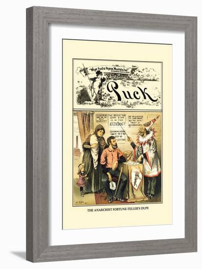 Puck Magazine: The Anarchist Fortune-Teller's Dupe-Frederick Burr Opper-Framed Art Print