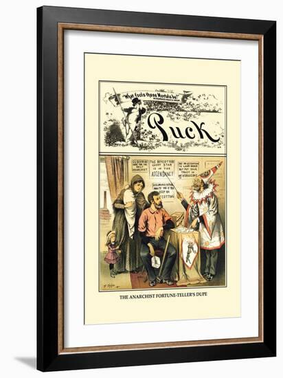 Puck Magazine: The Anarchist Fortune-Teller's Dupe-Frederick Burr Opper-Framed Art Print