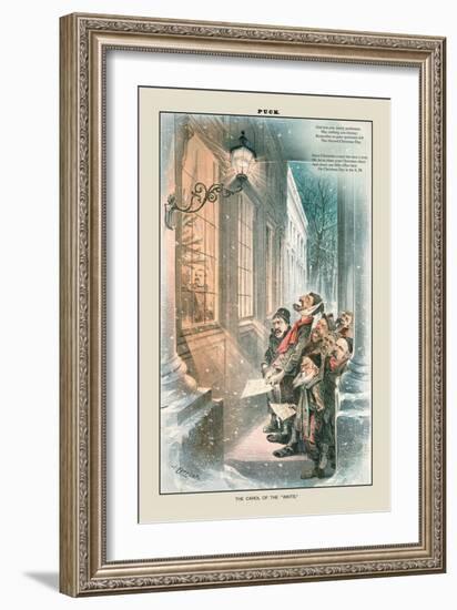 Puck Magazine: The Carol of the Waits-Joseph Keppler-Framed Art Print